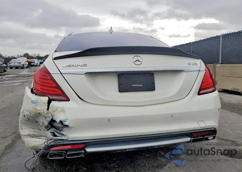 2017 Mercedes-Benz S 63 Amg z USA, uszkodzony, nr VIN WDDUG7JB3HA298674